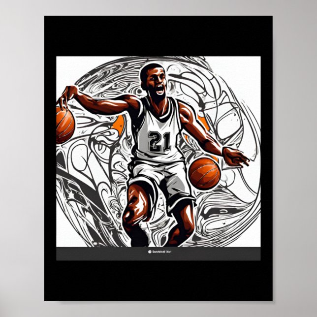 Basketball Image  Poster (Front)