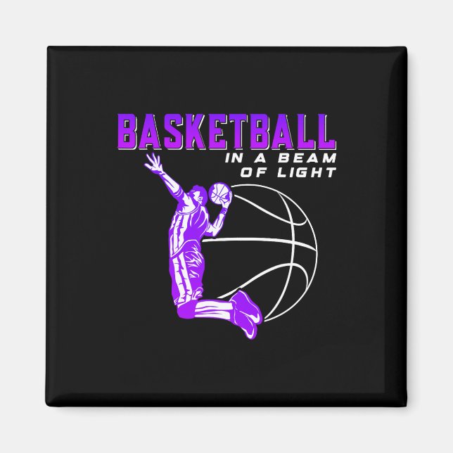 Basketball in a beam of light magnet (Front)