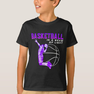 Basketball in a beam of light T-Shirt