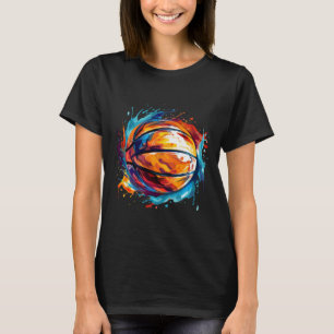 Basketball In Art Design 1 T-Shirt