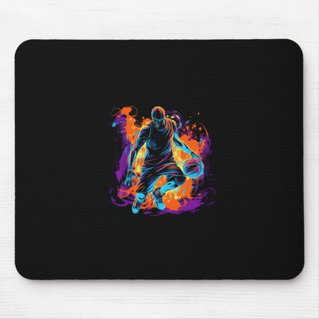 Basketball In Art Design  Mouse Mat (Front)