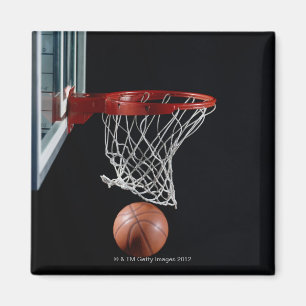 Basketball in Hoop Magnet