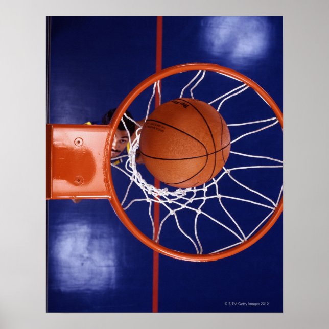 basketball in hoop poster (Front)