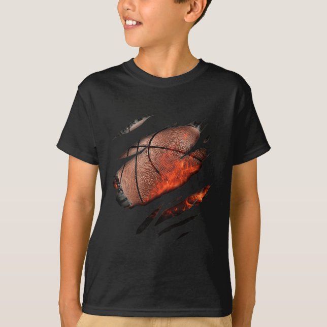 Basketball in me Design T-Shirt (Front)