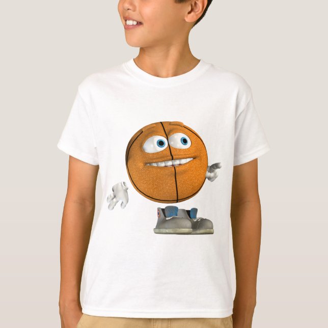 Basketball In The Hoop T-Shirt (Front)