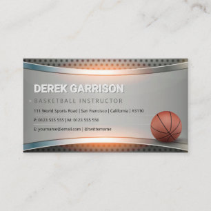 Basketball Instructor   Coach   Trainer Business Card