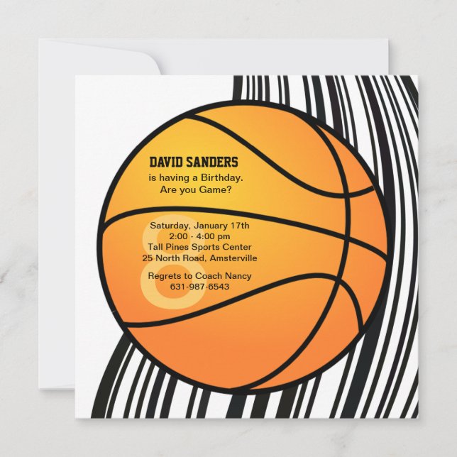 Basketball Invitation (Front)
