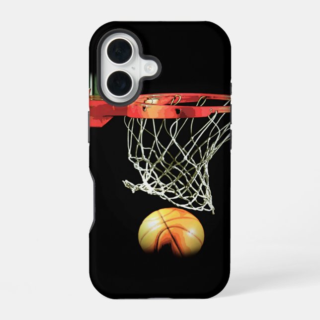 Basketball iPhone 16 Case (Back)