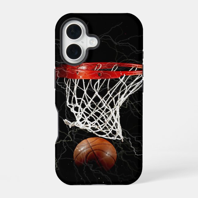 Basketball iPhone 16 Case (Back)