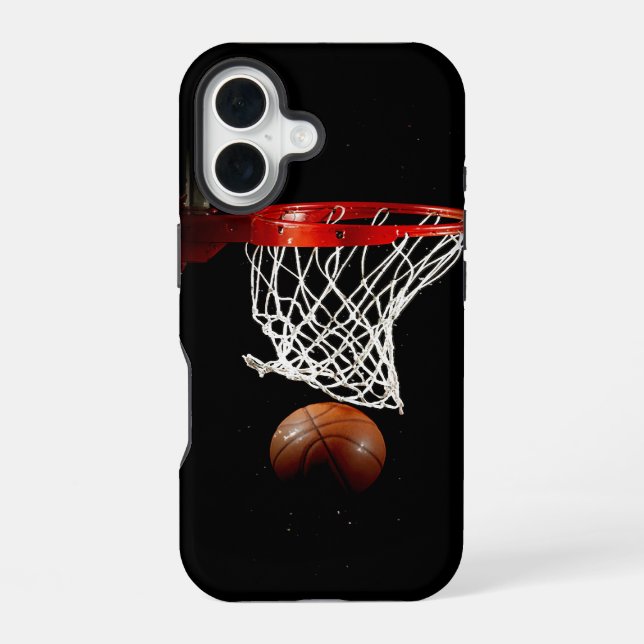 Basketball iPhone 16 Case (Back)