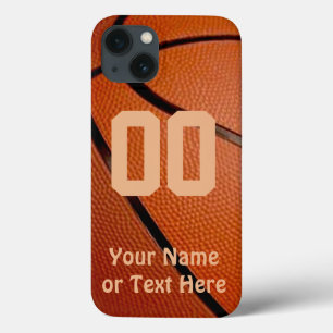 Basketball iPhone Cases, Your NAME, NUMBER iPhone 13 Case