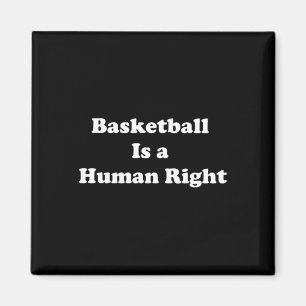 Basketball Is Human Right Chiffon Top Magnet