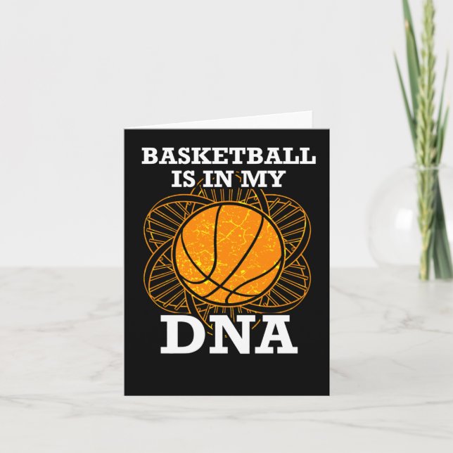 Basketball Is In My Dna  Card (Front)