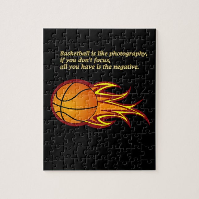 Basketball is like photography #6 jigsaw puzzle (Vertical)