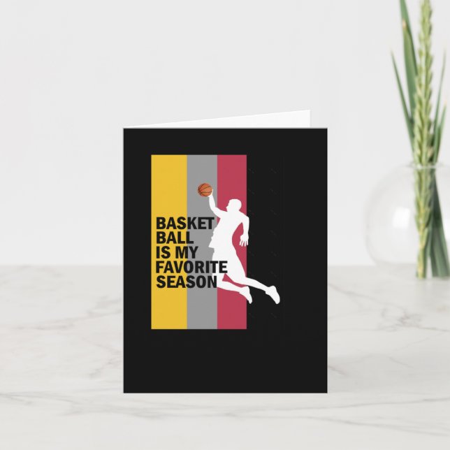 Basketball Is My Favourite Season 10  Card (Front)