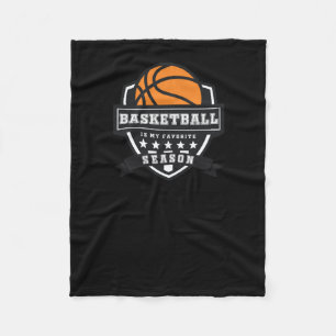 Basketball Is My Favourite Season 9 Fleece Blanket