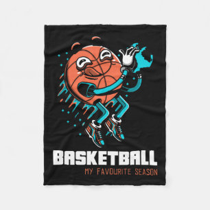 Basketball Is My Favourite Season Fun  Fleece Blanket