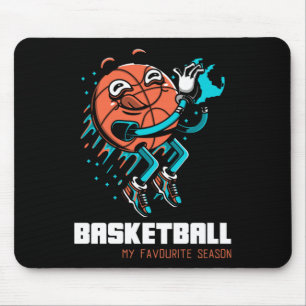 Basketball Is My Favourite Season Fun Mouse Mat