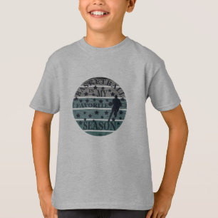 basketball is my favourite season retro sunset T-Shirt