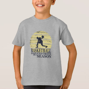 basketball is my favourite season retro sunset T-Shirt