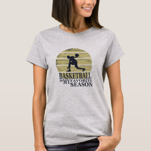 basketball is my favourite season retro sunset T-Shirt