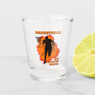 Basketball Is My Favourite Season Shot Glass