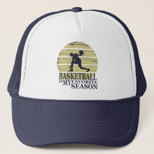 basketball is my favourite season vintage retro trucker hat