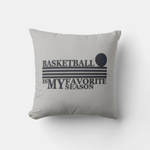 Basketball is my favourite season with blue ball cushion