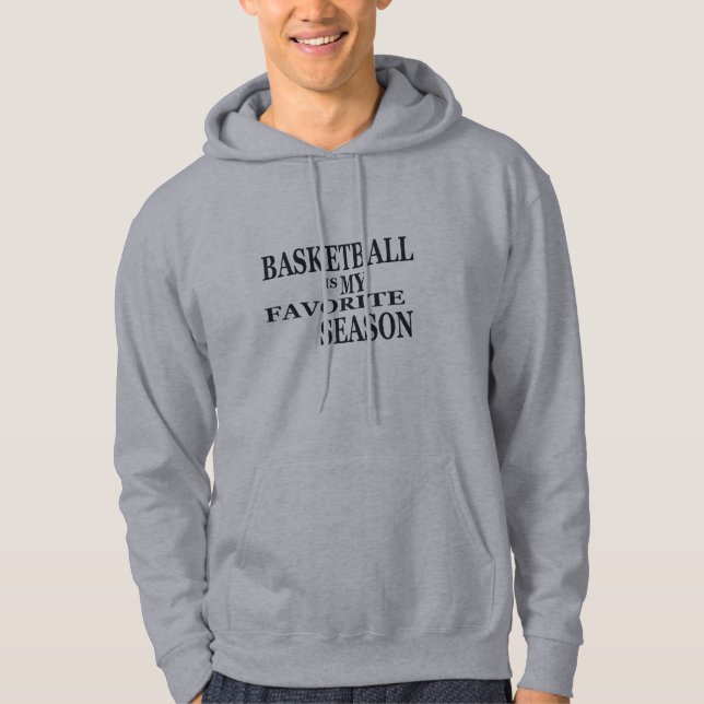 Basketball is my favourite season with blue ball hoodie (Front)