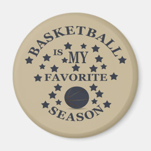 Basketball is my favourite season with blue ball magnet