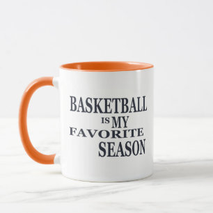 Basketball is my favourite season with blue ball mug
