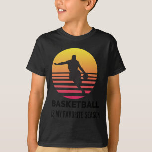Basketball Is My Favourite Sunset Dribble T-Shirt