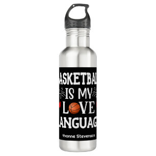 Basketball Is My Love Language Basketball Player 710 Ml Water Bottle