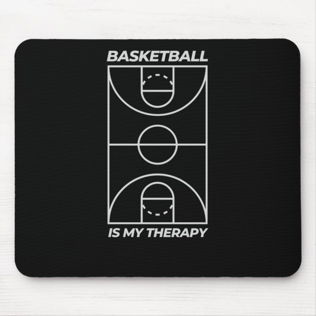 Basketball Is My Therapy  Mouse Mat (Front)