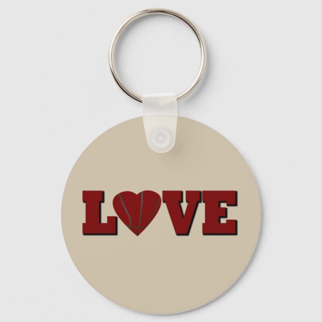 basketball is my valentine key ring (Front)