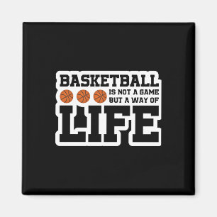 Basketball Is Not A Game But A Way Of Life Magnet
