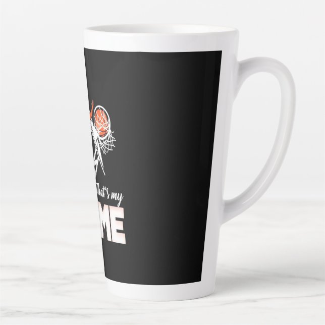 Basketball It Is My Game Latte Mug (Right)