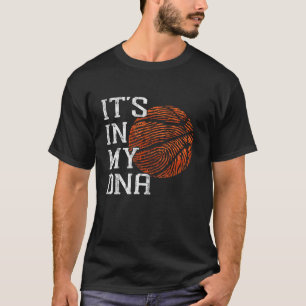 Basketball It s in My DNA Fingerprint Vintage Men T-Shirt