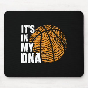 Basketball It's In My DNA Fingerprint Fun Basketba Mouse Mat