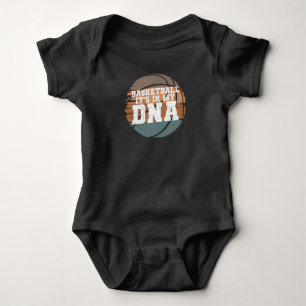 Basketball It's in my DNA for Basketball Lover Baby Bodysuit