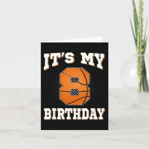 Basketball It's My 8th Birthday 8 Years Old Boy Gi Card