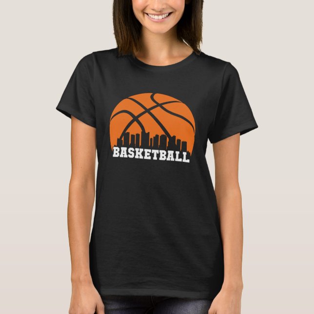 Basketball January February April March Basketball T-Shirt (Front)