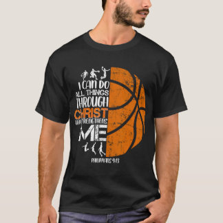 Basketball Jesus Christian Religious Gifts For Men T-Shirt