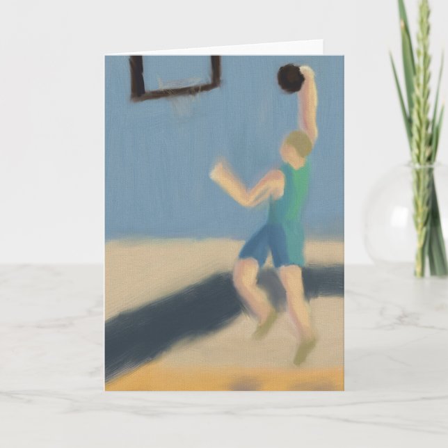 Basketball Jump, Greeting Card (Front)