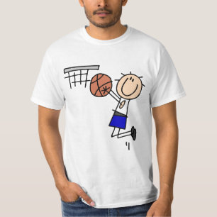 Basketball Jump Shot Blue T-shirts and Gifts