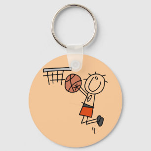 Basketball Jump Shot - Orange T-shirts and Gifts Key Ring