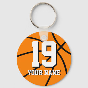 Basketball keychain Personalized name and number