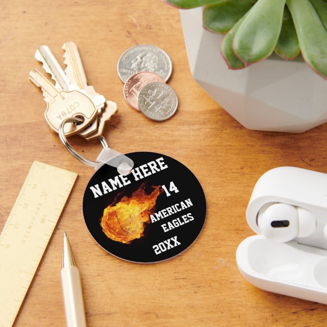 Basketball Keychains with Player's Name (Desk)