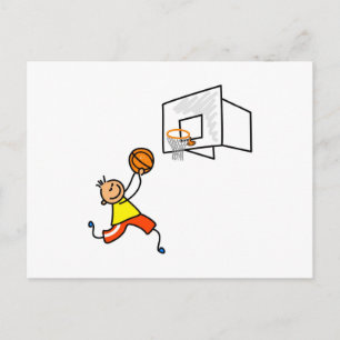 Basketball Kid Postcard