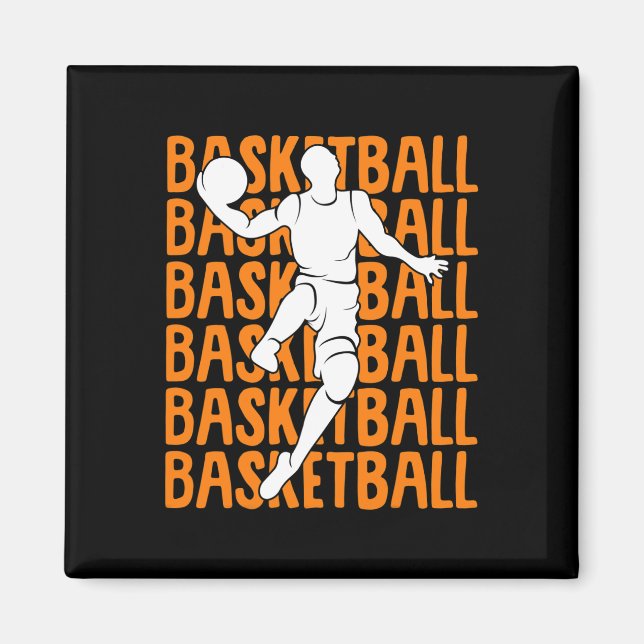 Basketball Kids Boys Men 1 Magnet (Front)